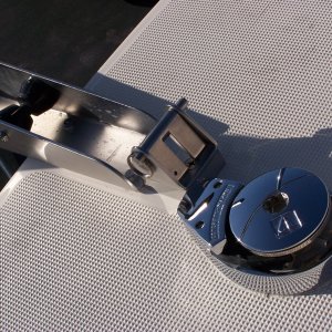 (Bob Cat) New anchor stop just fits.  Raised 1\" off deck