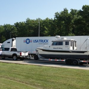 TC255 rig is about as long as a tractor trailer