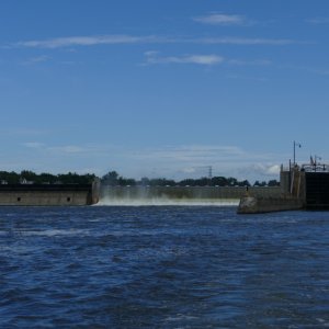 dam, waterfall and lock...though any one can sometimes be miles from the other