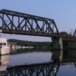 Waterford town dock on the Hudson river at the eastern end of the Erie canal.  Plan on several days here.