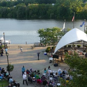 concert at Amsterdam city dock