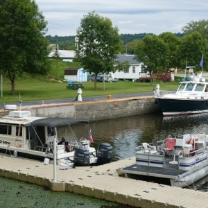 By the USS Prince Charles pontoon boat...and you don't need the Sabre to be comfy on the Loop
