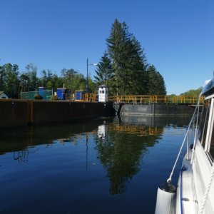 Erie Canal Lock 23, our last before our launch ramp