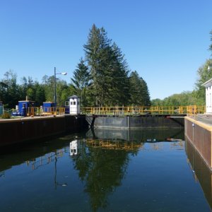 Erie lock 23, our last before our take-out point