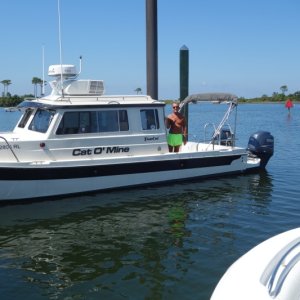 Our Wet Slip in Sherman Cove Marina, NAS PNS