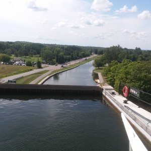 Top of Kirkfield tub lock, Trent Severn