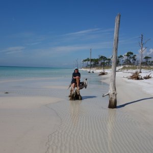 Crooked Island Fl, requires 20 mile trip in the Gulf but worth it, in October