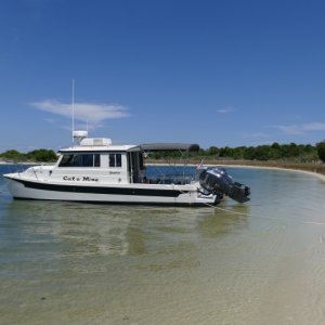 Our favorite cove, 1/4 mile from our wet and dry slip onboard NAS Pensacola