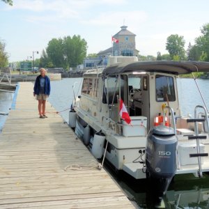 Lachine Canal through Montreal, you must get your air hgt under 8 ft, but the best way around the rapids.  We took off the radar dome (2 quick disconnects and one ethernet cable)...well worth it!  Avoid the awful slow and $$$ Seaway commerical ship locks.