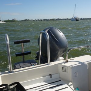 whitecaps in the Pink Shell Marina Resort
