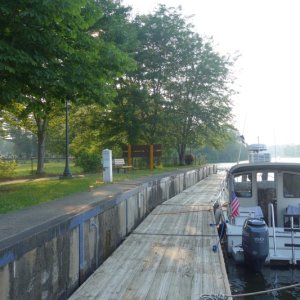 Baldwinsville, Lock 24 by the cemetery.  Don't forget your quarter for the showers or it's a long walk back