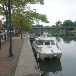 Seneca Falls town wall.