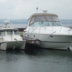 Sampson/Samsen/Seneca Resorts marina 12 miles south of the Seneca canal State Park Marina all new, all good!
