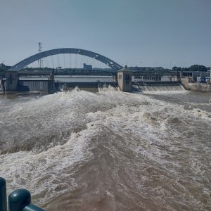 Flooding at Rochester rapids