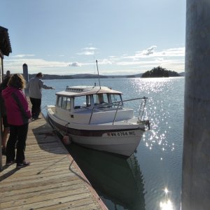 Locals from Waldron Island use their 22 cruiser as a commuter boat