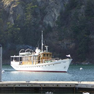 A megayacht from yesteryear