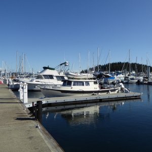 Ran into Tom and Susan at Friday Harbor shortly after taking this photo of their boat