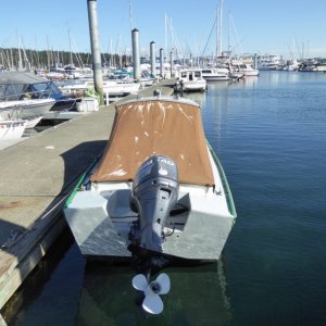 A plywood dory much like a C-dory