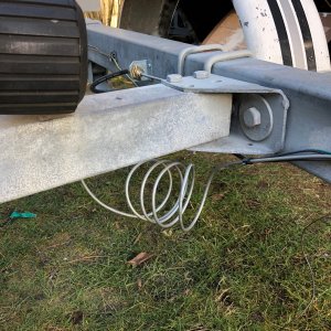 New brake lines with new surge brake system
