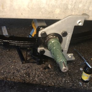 New bearings and double lip seals installed Dec 2018. Getting ready for new surge brakes