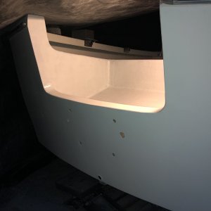 New transom and splashwell done!