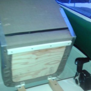 Media 'Helm seat folds forward, storage underneath.' in album '22' CDory Classic High Top Cruiser for sale $46,500 OBO on Jet Dock- Had planned to rename SunFish  to Endurance. But changed plans. Jet Dock also for sale $4500 OBO'