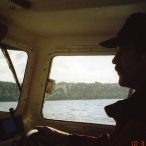 31 Oct  2004 Somewhere between Anacortes & Bellingham. Youngest son (Arima owner)in R-MATEY