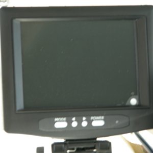5.7" LCD color monitor system to view the blind spot areas behind the helm, through head window area, and also allows you to listen for anything going on in the cockpit area.