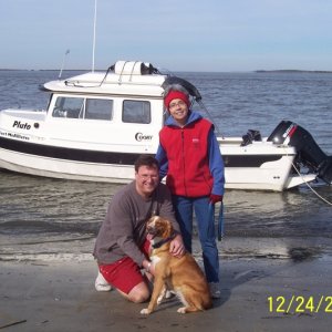 Bradley Point Xmas Eve.  Maisy is the sweetest and best dog ever.  Got her from the pound where she was overdue to be put down.