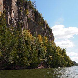 Media 'Nipigon rock bluffs' in album 'Battle Is. lighthouse'