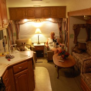 Judy and the Kids getting settled in..