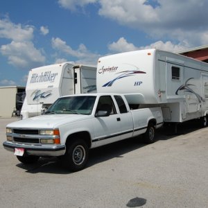Hooked up at Dusty's Camper World in Bartow, Fl.