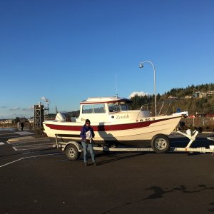 Media '2/5/20 - At the Kalama, WA, ramp after our cruise.  This is a first-class facility.' in album 'This is Zenith the day we bought her, at a dealer in Tacoma.'