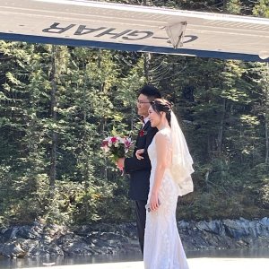 Float plane wedding