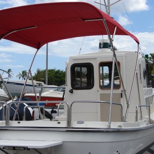 Media 'Bimini top walkaround 4' in album 'Top installed with matching hatch cover'