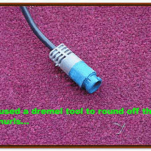 10 - End of Cable from GPS Antenna - Shaved