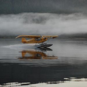 Local Thorne Bay plane beating the fog