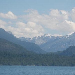 We came out of the fog in Grenville Channel