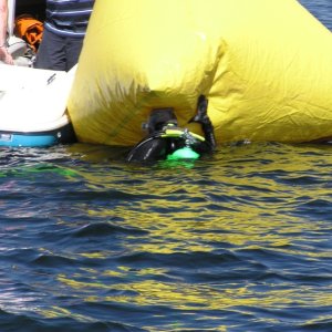 (Norm S) Putting in a new exit pin for turn 2 at Seafair