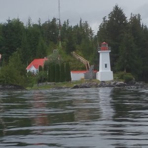 Light House entering Bella Bela from the north