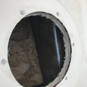Access port above the bilge pump.