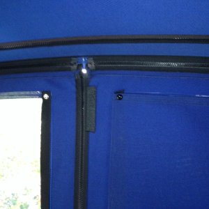 Center of back panel
