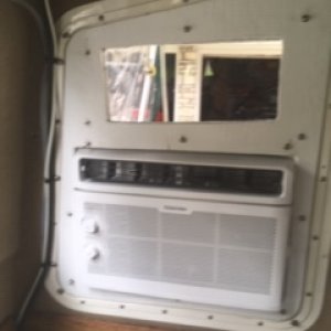 A/C installed, inside view