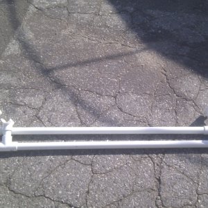 1" PVC Roof rack - less than $50 and works great.