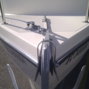 New Anchor, chain, rode and I added a hawes pipe...