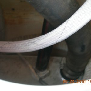 Hoses visible