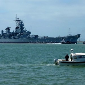 USS IOWA BB 61 and unknown CD 22
