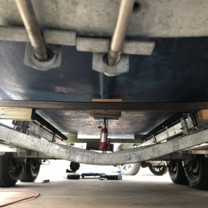 Blocked up to bottom paint.
