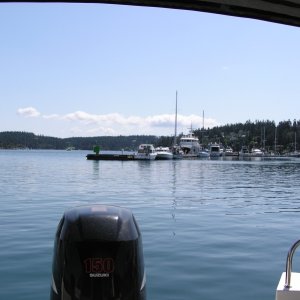 Media 'Ah, the view from the cockpit.' in album 'Leaving Everett Marina on Friday morning'