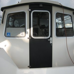 Painted Door Black to match trim